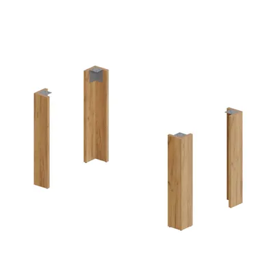 Immagine prodotto di POKAR tavolo runner telaio tavolo in acciaio gamba tavolo fai da te scrivania industriale, colore:Golden oak craft, dimensioni:13x13x72 cm