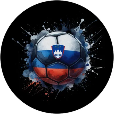 Produktbild von Fußball Slowenien Flagge Magnet mit Flaschenöffner rund