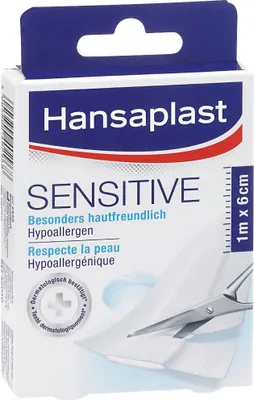 Produktbild von Hansaplast 46040-00000, 10 x 6 cm, Rechteckig, Weiß, Clean the wound and gently wipe away any foreign objects such as dirt or grit. Dry the skin around..., CE, 10 Stück(e)