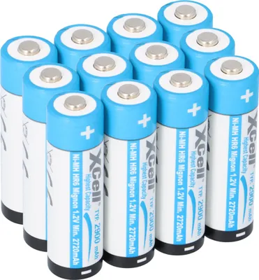 Produktbild von 12x XCell Mignon AA Akku Ni-MH 1,2V 2900mAh