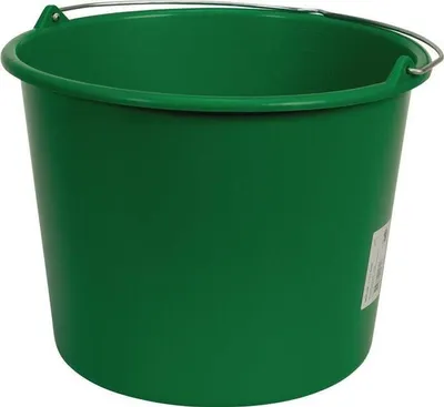 Image de ### Structure ### Nom Seau de maçonnerie GRIPLINE L 12l vert Plast.