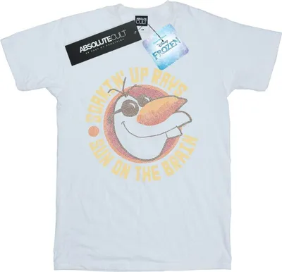 Produktbild von Disney - "Frozen Sun On The Brain" T-Shirt für Damen BI24765 (S) (Weiß)