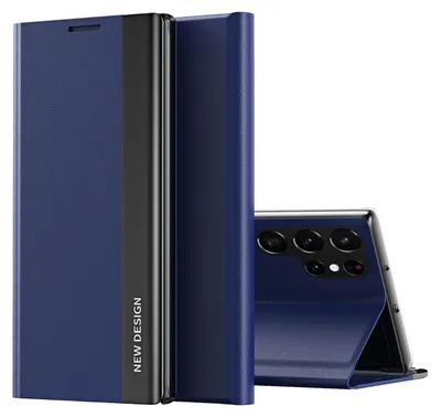 Image de Sleep Case Pro Case pour Samsung Galaxy S25 Ultra avec rabat et support - Bleu