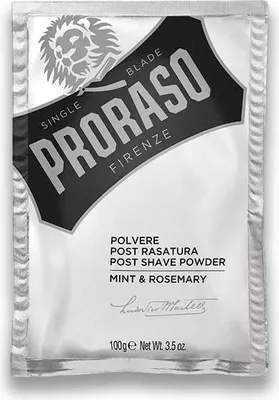 Obrázek produktu pro Pudr po holení s rozmarýnem a mátou Proraso Post-Shave powder 100g
