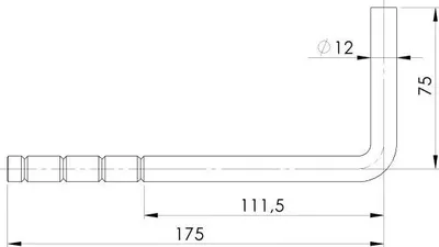 Produktbild von Handlaufhalter Edelstahl AISI 304 Wandha
