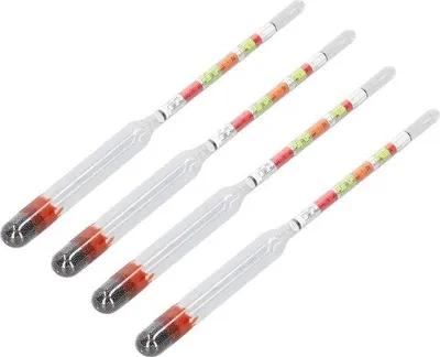 Produktbild von Dreifach-Hydrometer für Bierbrauen und Konzentration, Glas, Alkohol-Testkit