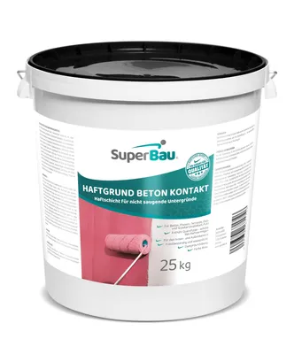 Produktbild von Superbau BETONKONTAKT 25kg, Haftgrund BETON mit QUARZSAND, Haftgrundierung für FLIESEN, Putzgrund, Quarzgrund für OSB Platten, ESTRICH, Holz, Rigips