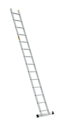 Zdjęcie produktu dla Drabest | Drabina wejściowa - 14 szczebli, nośność 150 kg, drabina aluminiowa 1x14 stopni, wysokość 3,78 m