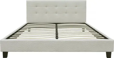 Immagine prodotto di Letto "Julia" tessuto riccio 140x190cm- crema
