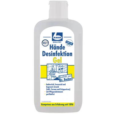 Produktbild von Dr. Becher Hände Desinfektion 100ml Parfüm- und farbstofffreies Gel (1er Pack)