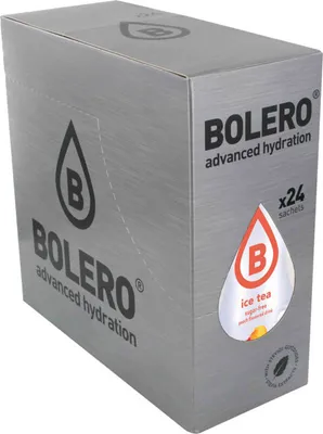 Obrázok produktu pre Bolero Ice Tea 24 x 8 g citrónový ľadový čaj / Športové nápoje / Osviežujúci ovocný nápoj bez cukru obohatený o vitamín C