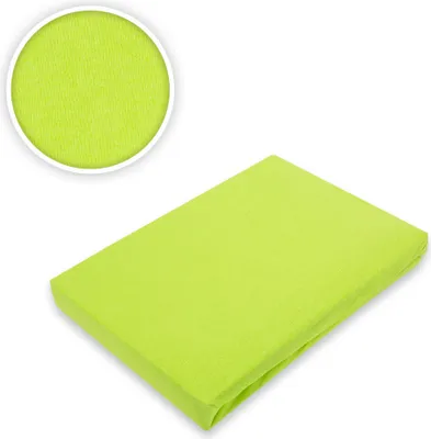 Produktbild von Jersey Spannbettlaken Apfelgrün in verschiedenen Grössen 200 x 220 cm