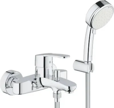 Produktbild von Grohe Wannen-Einhebelmischer Eurostyle C chrom, mit Brausegarnitur