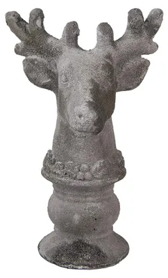 Produktbild von Clayre & Eef Dekorationsfigur Hirsch 17x14x26 cm Grau Stein