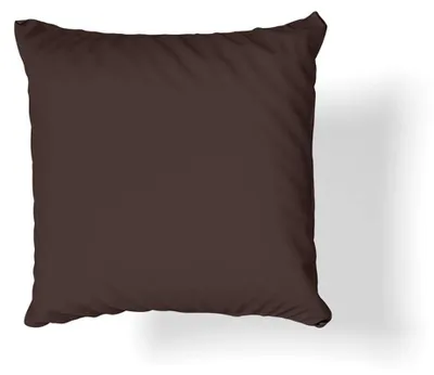 Obrázok produktu pre Obal na vankúš zo 100 % bavlny, bavlnený satén, na spanie, 50 x 60 cm, čokoládovo hnedý
