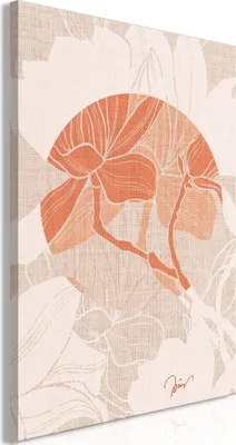 Produktbild von Italienischer Leinwand Leinwandbild - Stylish Magnolia (1 Part) Vertical 40x60 cm Abstrakt b-A-0536-b-a