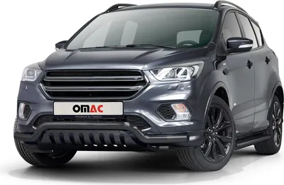 Image de Pare-Buffle Avant Pour Ford Kuga 2017-2020 Acier Inoxydable Noir
