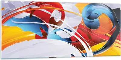 Produktbild von Bilder auf glas - Abstraktion modern - 120x50cm - Glasbilder - Wandbilder - Kunstdruck - zum Aufhängen bereit - Wanddekoration aus Glas - Glas Bilder - Wandbild auf Glas - Einteilig - GAB120x50-3529