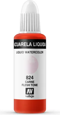 Liquid Watercolor Vallejo 33824 Flesh Tone 32ml Fleisch-Ton Aquarell Farbe