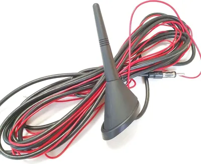 Universelle Radioantenne O56C DAB/DAB+ Radioantenne 7dBi - Mit Magnetfuß Und 3m Kabel Dab+ Adapter Für Autoradio
