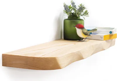 Produktbild von Rikmani Wandregal Massiv Schweberegal Esche 60 cm NEMO Hell