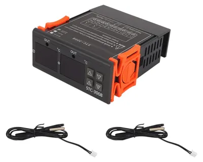 Digitaler Temperaturregler 3008, 110-220 V, Dual-Display, Doppelsensoren