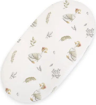 Obrázek produktu pro Bavlněné prostěradlo do kočárku Boho gondola 75x35 cm - Geese