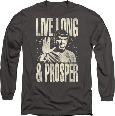 Obrázek produktu pro Star Trek: The Original Series - Tričko "Prosper" pro muže/dámy Uni TV9546 (L) (Charcoal)