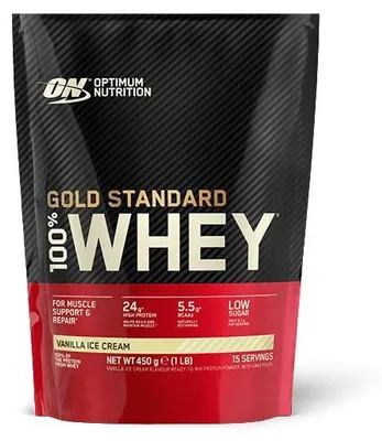Zdjęcie produktu dla Optimum Nutrition Gold Standard 100% Whey Protein - 465 g Lody waniliowe