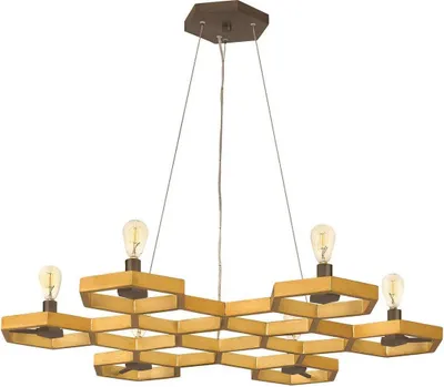 Produktbild von Elstead Moxie Hängeleuchte E14 6-fach 20cm Sonnenuntergang Gold