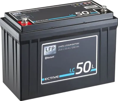 Produktbild von ECTIVE LC 50L BT 24V LiFePO4 Lithium Versorgungsbatterie 50 Ah - 0% nach §12 Abs. 3 UstG