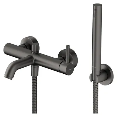 Produktbild von Omnires Y Y1231GR Badewannenarmatur mit Set, graphit