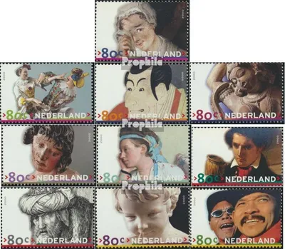 Produktbild von Briefmarken Niederlande 2000 Mi 1791-1800 (kompl.Ausg.) postfrisch Kunstwerke