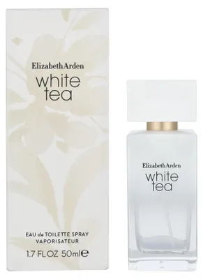 Produktbild von Elizabeth Arden White Tea, Frauen, 50 ml, Nicht nachfüllbare Flasche, Muskatellersalbei, Mandarine, Marine, Iris, Tee, Mate, Rose, Moschus, Ambrette, Tonka-Bohne, Holz