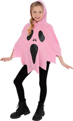 Immagine prodotto di Smiffys - Costume poncho per bambina SM1046 (taglia unica) (Rosa)