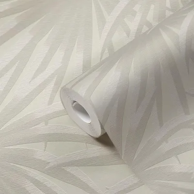 Immagine prodotto di Carta da parati con palme beige sabbia - Carta da parati in tessuto non tessuto con motivi tropicali - design naturale opaco AS-Creation (KG-174566)
