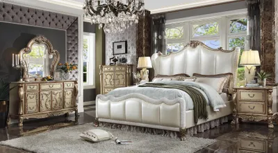 Produktbild von Doppelbett Bett Ehebett Design Luxus Betten Barock Rokoko Antik Stil neu 184x214