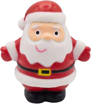 Produktbild von Clayre & Eef 66739 Badeente Weihnachtsmann Weiß Rot 5 cm