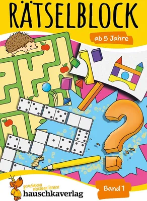 Produktbild von Rätselblock ab 5 Jahre, Band 1, A5-Block
