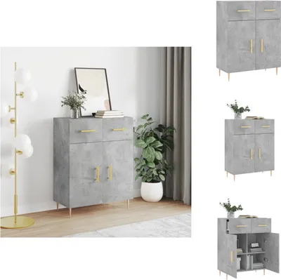 Produktbild von vidaXL Sideboard Betongrau 69,5x34x90 cm Holzwerkstoff -  Sideboards