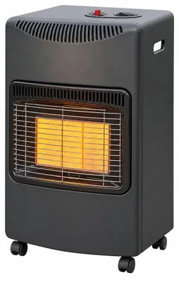 Produktbild von Infrarot-Gasheizung, Schwarz, Metall, Keramik, Räder, 4,2 kW, H 72 cm