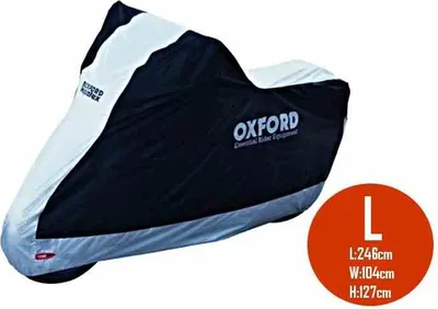 Obrázok produktu pre Kryt na motocykel OXFORD AQUATEX L farba strieborná vodotesný