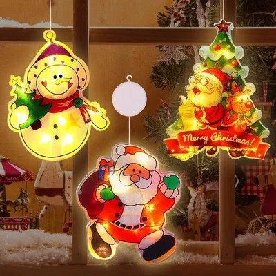 Produktbild von Batteriebetriebenes LED-Festlichtset mit 3 LED-Leuchtketten für Innenraum-Weihnachtsdekoration