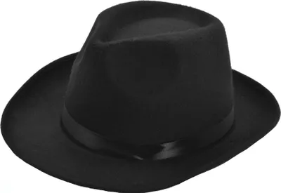 Produktbild von Bristol Novelty Uni Filz-Gangsterhut für Erwachsene BN1116 (Einheitsgröße) (Schwarz)