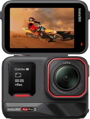 Obrázek produktu pro Insta360 Ace Pro 2 Dual Battery, 8K Ultra HD, 50 MP, 240 fps, Wi-Fi, Bluetooth, 1800 mAh