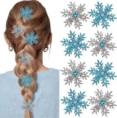 Produktbild von 8pcs - Headwear - 4 Silver - 4 Blue