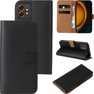 Produktbild von Handyhülle für Samsung Galaxy Xcover7 Pro Klapphülle Bookcase Flip Cover Hülle Handy Tasche Etui Farbe: Schwarz