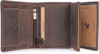 Produktbild von Famanu Geldbörse aus hochwertigem Leder - RFID, Ölbraun