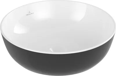Produktbild von Villeroy & Boch V&B Aufsatzwaschtisch ARTIS 430mm rund o ÜL coal black