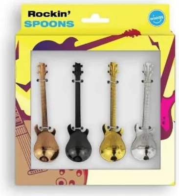 Produktbild von Gitarrenförmige Kaffeelöffel, 4er-Set